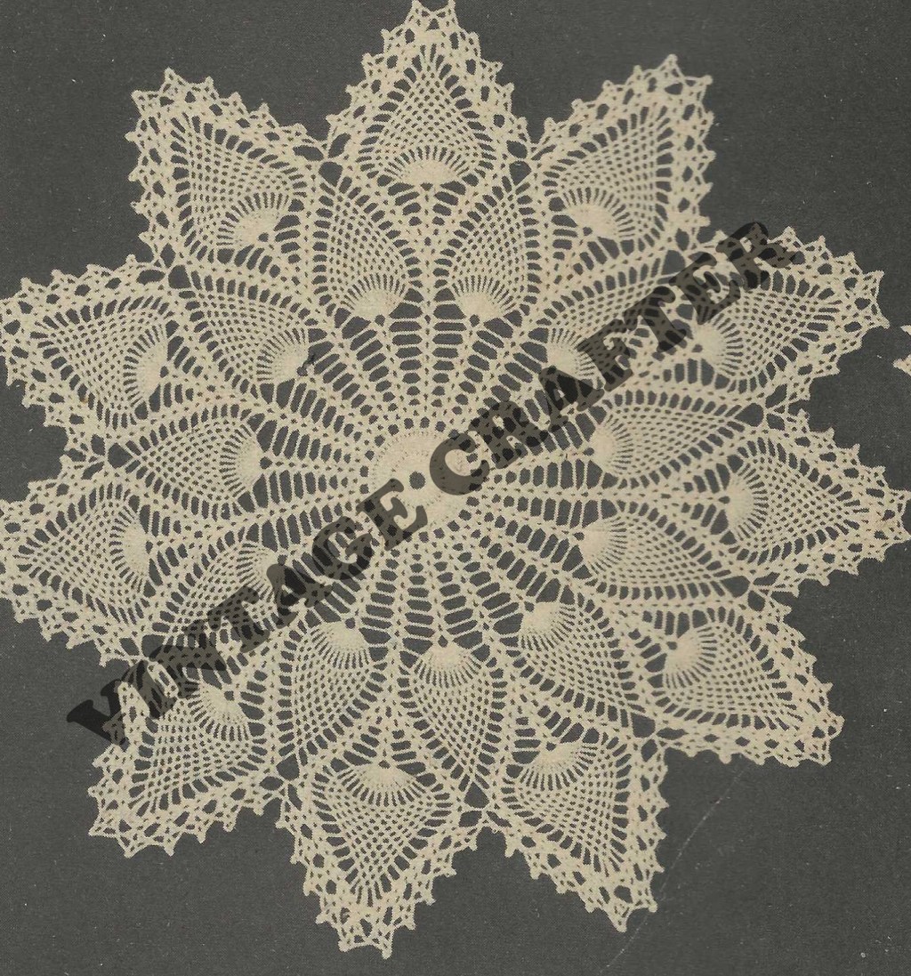 Pineapple Doily Crochet